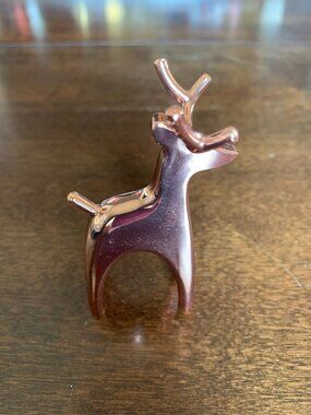 Vintage Umbra REINDEER RING HOLDER 3.25" High Copper